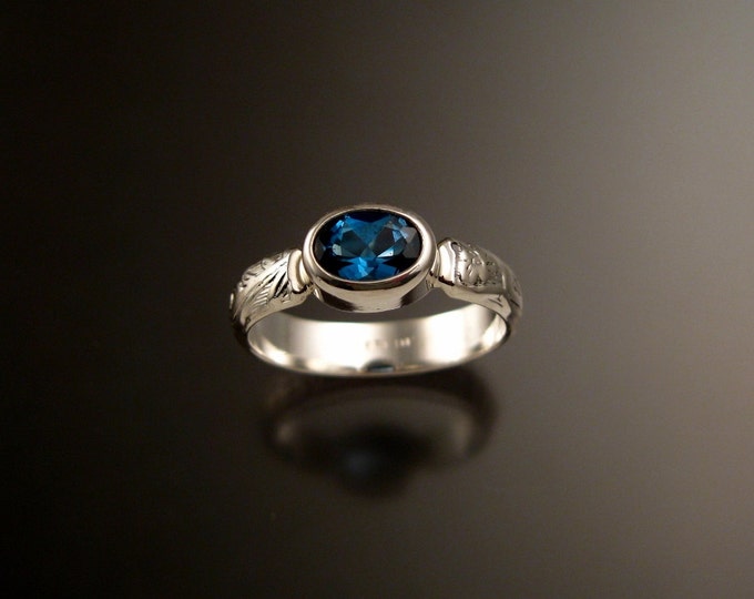 London Blue Topaz ring made to order in your size