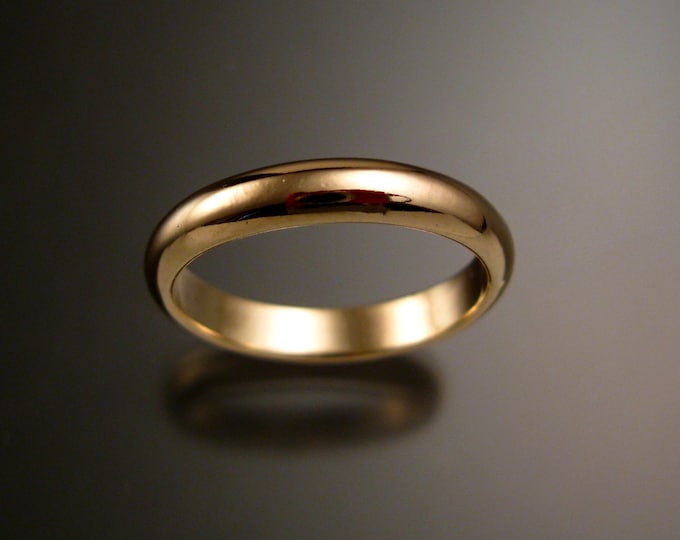 Yellow Gold Filled wedding ring Band Handmade to Order in your size