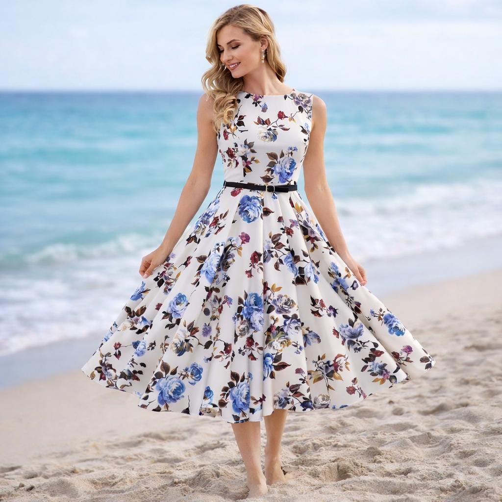 Flowy Swing Dress - Etsy Flowy Swing Dress - Etsy