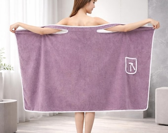 Asciugamano da bagno avvolgente grande e morbido assorbente da donna, accappatoio da spiaggia in cotone per spa, telo da doccia, asciugamano da palestra