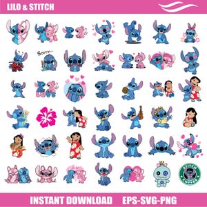 stitch svg, Stitch and Angel SVG Bundle, Stitch Svg, Stitch Couple Svg, Png, Stitch Love Svg, Angel, Stitch With Angel Svg Png,love svg