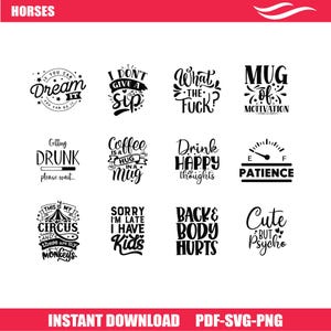 Motivational Svg Bundle, Positive Quote svg, Affirmation svg, Cute Inspirational svg, Saying Svg, Png Files, Funny Quotes cut files