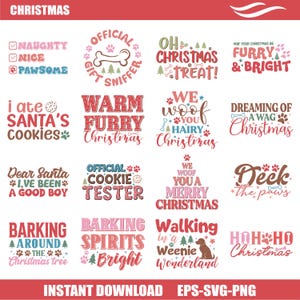 Christmas dog svg bundle, Christmas dog svg,Christmas dog png,Christmas dog quotes svg,Dog Quotes Svg, Funny Dog Svg,Commercial use
