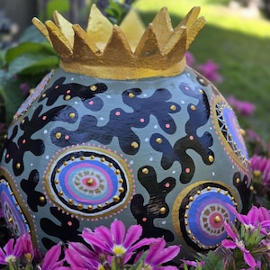 Garden ball decorative ball ceramic for home and garden handmade