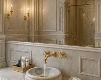 Handmade Ziarat White Marble Sink: 16" Round Bathroom Vessel