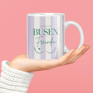 Personalized mug with saying - Ceramic mug &quot;Bosom Friend&quot; - Gift for Best Friend, Her, Mom, Gift idea for Colleague, Godmother