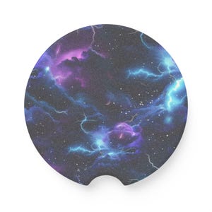 Kosmischer Speckstein Auto-Untersetzer, Galaxiefahrzeug-Getränkehalter, Astronautengeschenk, Autodekor, Weltraumzubehör