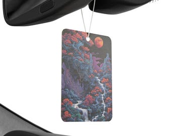 Scenic autoluchtverfrisser - op de natuur geïnspireerde aromatherapie, perfect voor roadtrips, thuis en cadeaus, levendig ontwerp voor ontspanning,
