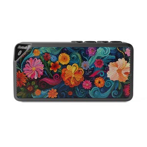 Colorful Floral Jabba Bluetooth Speaker | Portable Music Player, Unique Décor, Gift for Music Lovers, Party Speaker, Home Gadget