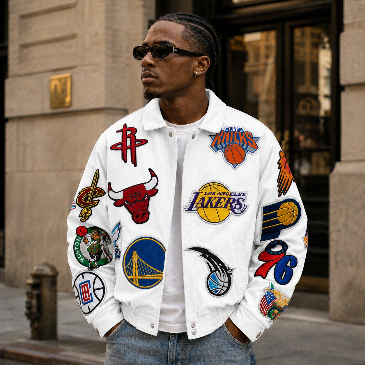 Nba Patches Jacket - Etsy