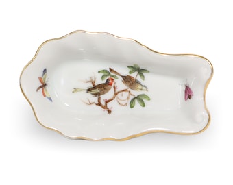 Taca na biżuterię Herend Rothschild, mała, zabytkowa, drobiazg