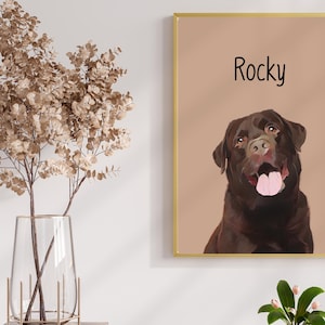 Cartoon Pet Poster I Custom Poster I Pet Lover Gift I Digital Print I Poster Print I Frame Options I Perfect gift for All Pet Lovers