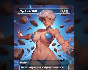 Cyclonic Rift Proxy – TCG Anime Waifu Card for Commander EDH – High Quality Custom TCG Proxy