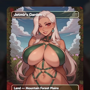 Jetmir&#39;s Garden - TCG Proxy Waifu Card - Anime Art - Commander Deck, EDH