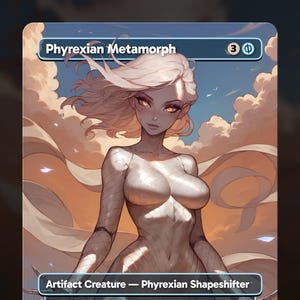 Phyrexian Metamorph - TCG Proxy Waifu Card - Anime Art - Commander Deck, EDH
