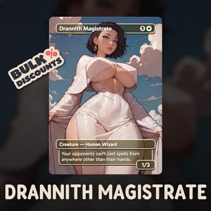 Drannith Magistrate Proxy – TCG Anime Waifu Card for Commander EDH – High Quality Custom TCG Proxy