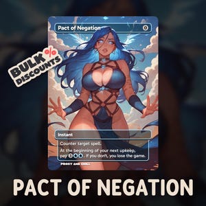 Pact of Negation Proxy – TCG Anime Waifu Card for Commander EDH – High Quality Custom TCG Proxy