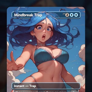 Mindbreak Trap - TCG Proxy Anime Waifu for Decks, Custom Art Proxies, TCG Collectible Card cEDH