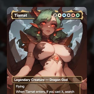 TCG Proxy, Tiamat, Anime Art - Commander EDH Decks