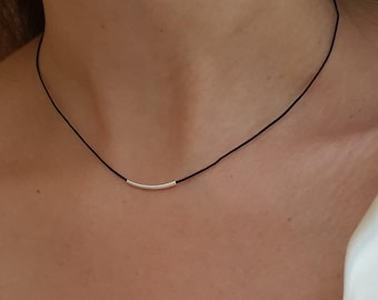 Sterling Silver Choker, Dainty Silver Choker, Simple Minimalist Choker, Silver Layering Choker Necklace, Everyday Necklace Gift For Women