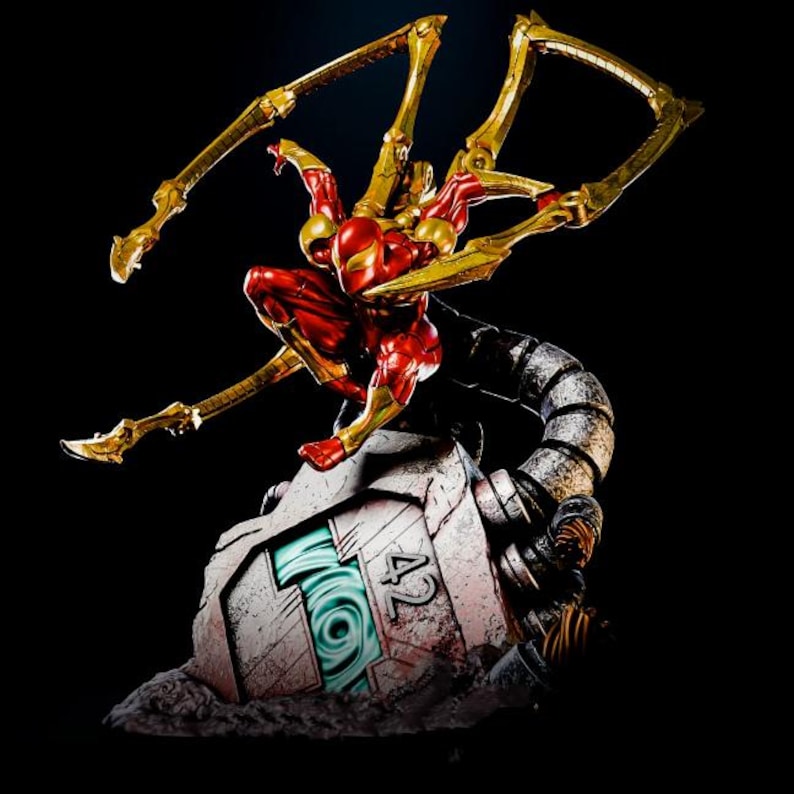 Iron Spider STL, 3D Printable Marvel Spider Man, Movie Accurate Model ...