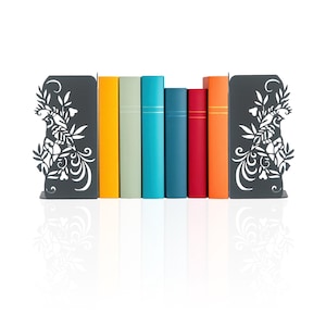 Birds Bookends, Bird on Branches Book Support, Birds in The Forest Book Stands, Branches and Birds Nature Design Book Stands for Heavy Books