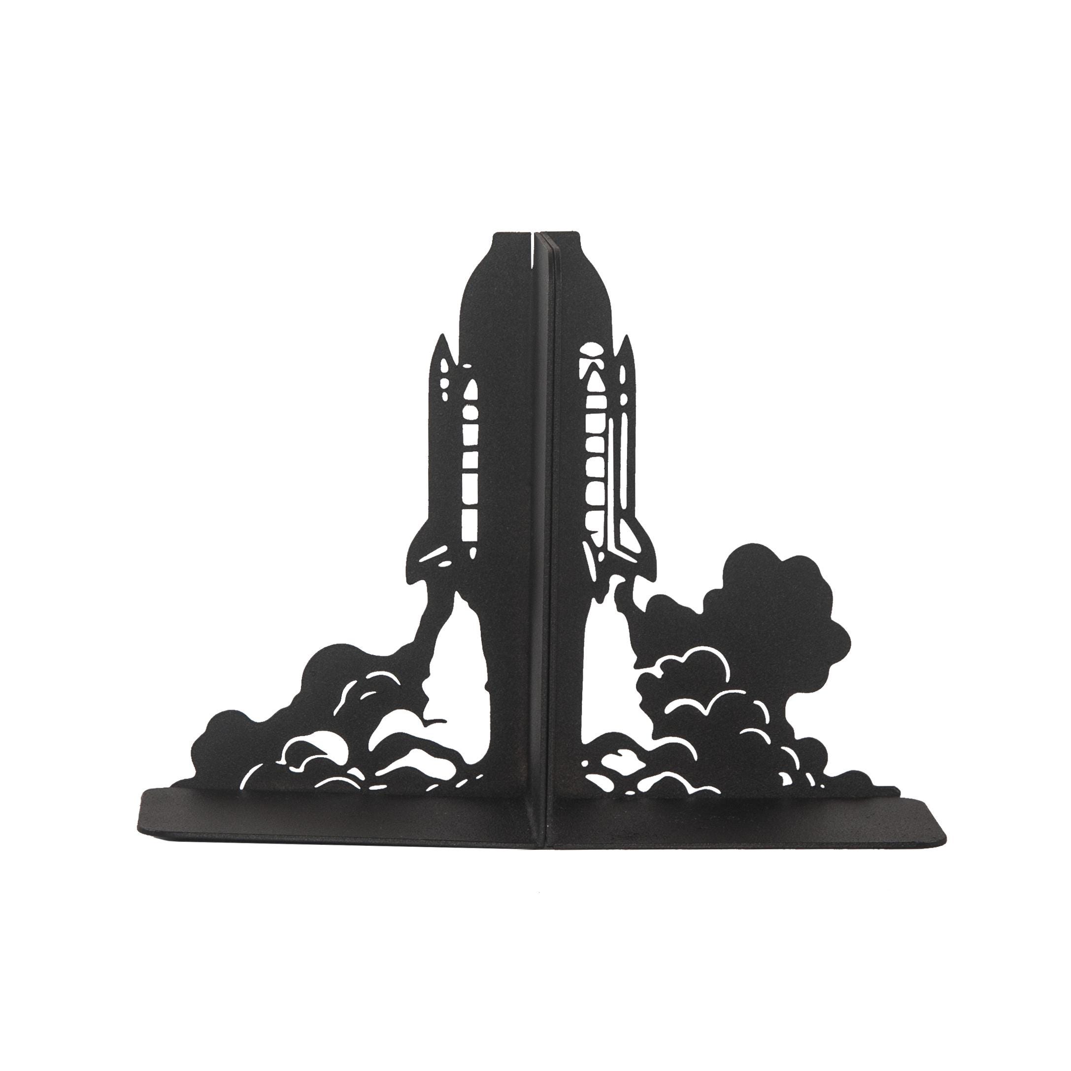 Rocket Bookends Space Rocket Bookend, Steel Silhouette, Kids Room Decor - Etsy