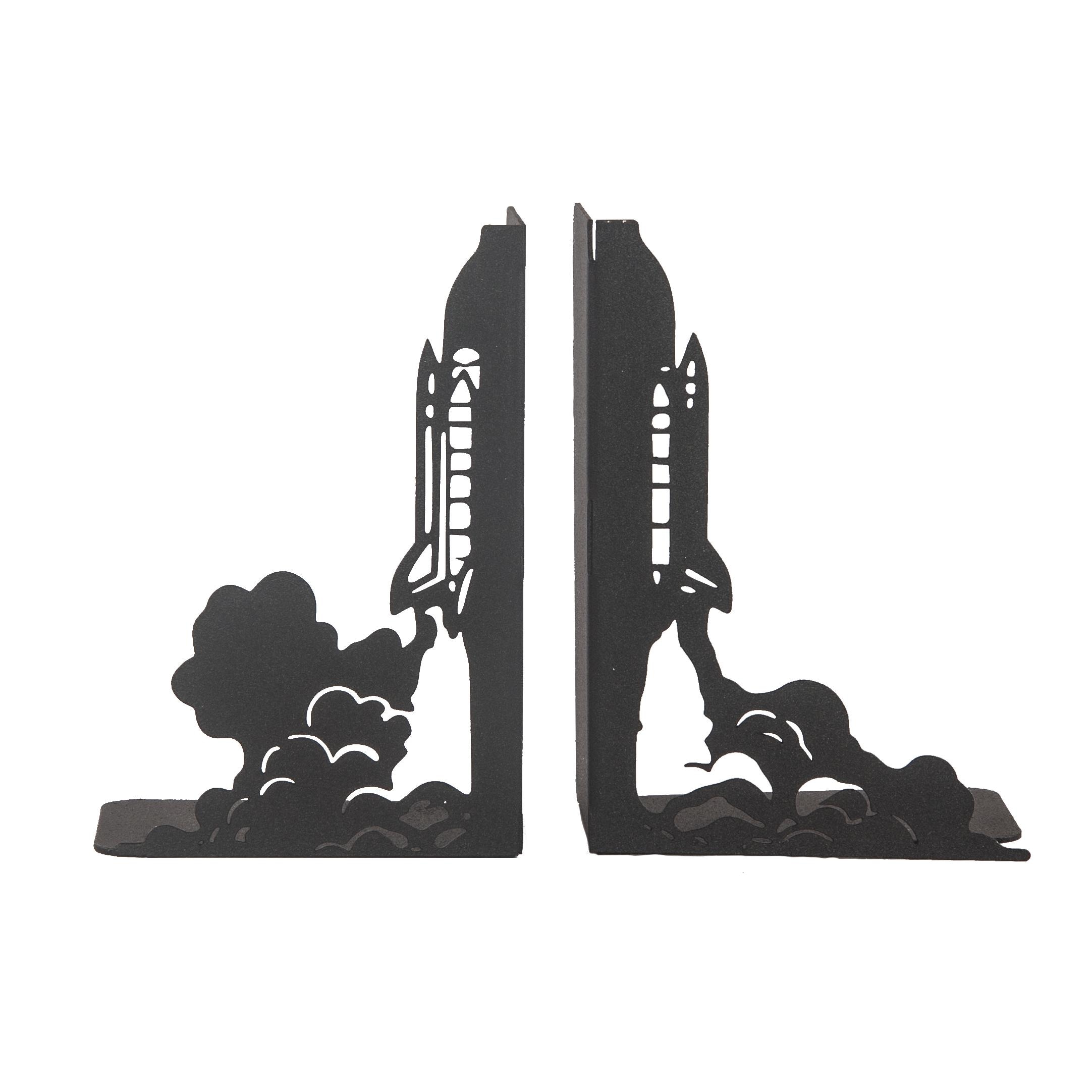Rocket Bookends Space Rocket Bookend, Steel Silhouette, Kids Room Decor - Etsy