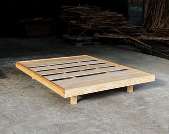 Wooden Bed - Minimalist Design and Robust Structure
