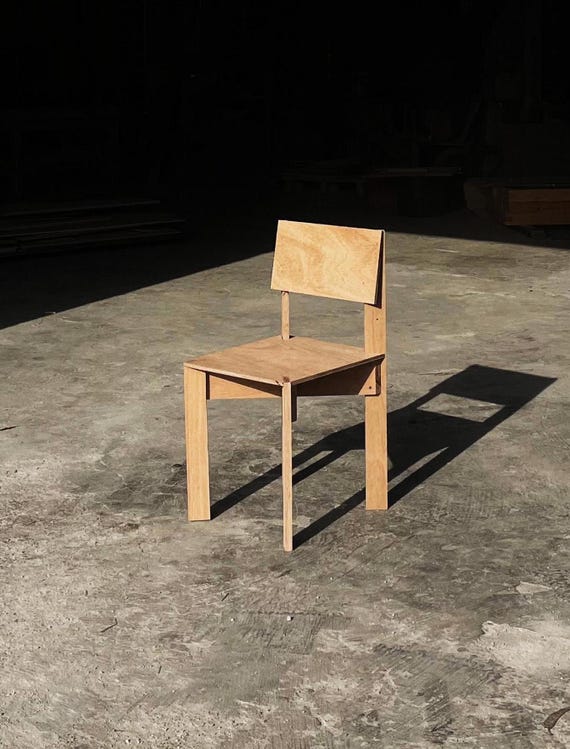 Wooden Chair - Comfort and Minimalist Elegance