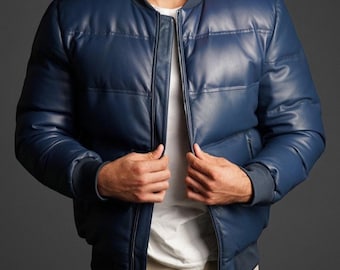 Schwarze Pufferjacke