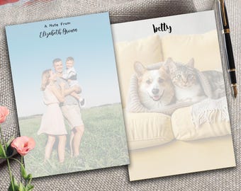 Personalized Photo Notepad – Add Your Family or Pet Picture – Thoughtful Custom Gift for Animal Lovers or Loved Ones