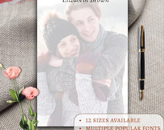 Custom Photo Notepad with Name – Personalized Couple Stationery Pad – Romantic Gift for Anniversary, Wedding, Valentine's Day – Gift for Her