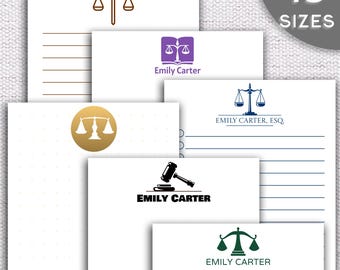 Custom Lawyer Gift Notepad – Personalized Legal Pad with Name & Title – Esquire Stationery for Law Professionals