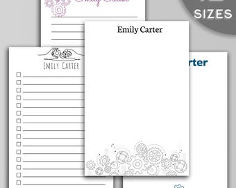Personalized Engineering Notepad –  Custom Engineer Desk Stationery – Mechanical Drawing Pad – Gift for Engineers and STEM Students
