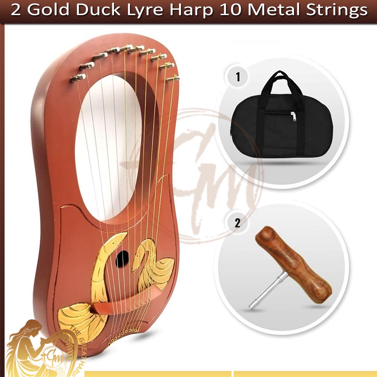 Chiave Per Accordatura Lyre Harp – Martello A Forma Di L Con Punta Quadrata 7x7 Mm, In Metallo E Manico In Legno