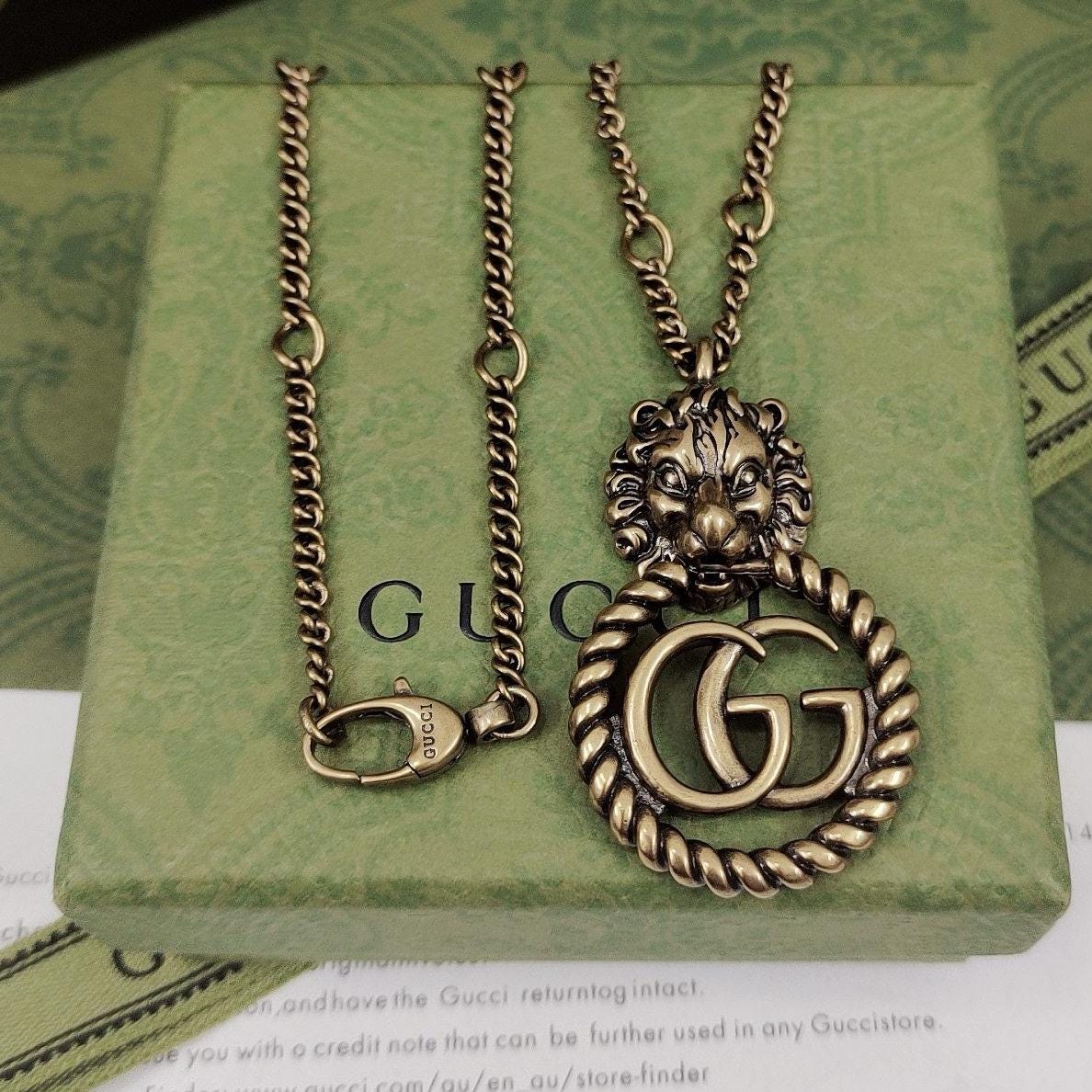 Charm Pendant Gucci Tiger Necklace Mens Gucci Lion Necklace