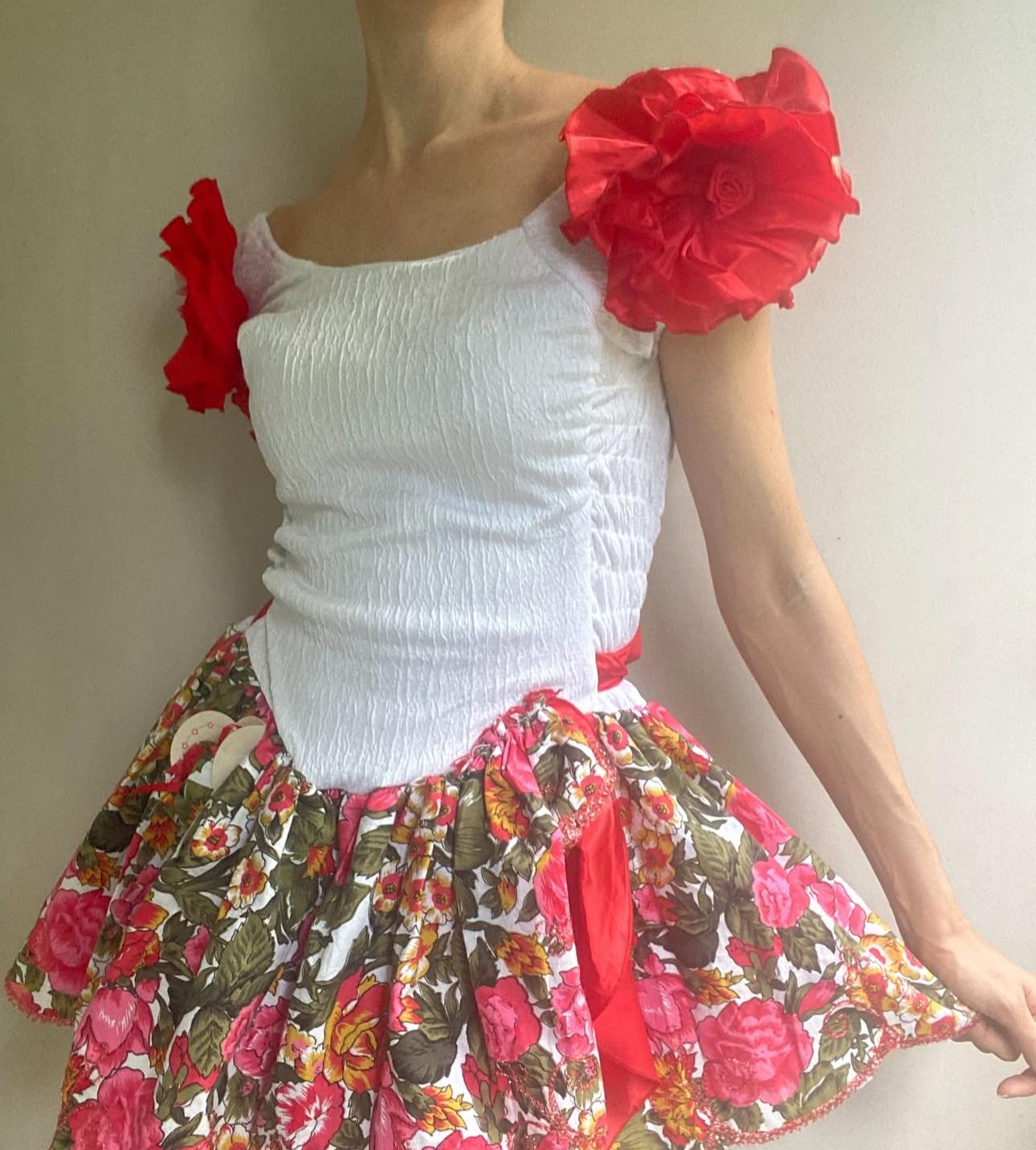 Vintage 80s Mini Dress: Bows & Floral Sleeves, XXS Girl's Style - Etsy