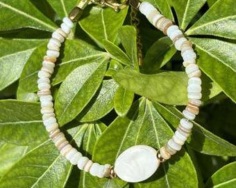 Perlmuttarmband aus Edelstahl