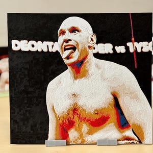 Imán para nevera de Tyson Fury: póster de boxeo, regalo / Imán del Rey Gitano: decoración divertida de boxeo para él o papá / Tyson Fury: pegatinas 3D para la cocina