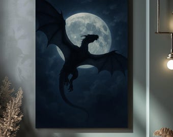 Arte murale digitale ispirata alla quarta ala, stampa d'arte digitale Tairn Andarna, decorazione murale stampabile con drago fantasy, decorazione da parete del Basgiath War College, decorazione da libro