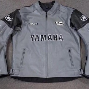 Yamaha Leather Biker Jacket Yamaha Motorbike Racing Leather Jacket MotoGP