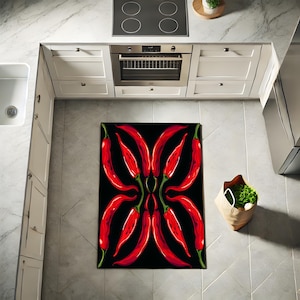 Chili Peppers Rug - Etsy