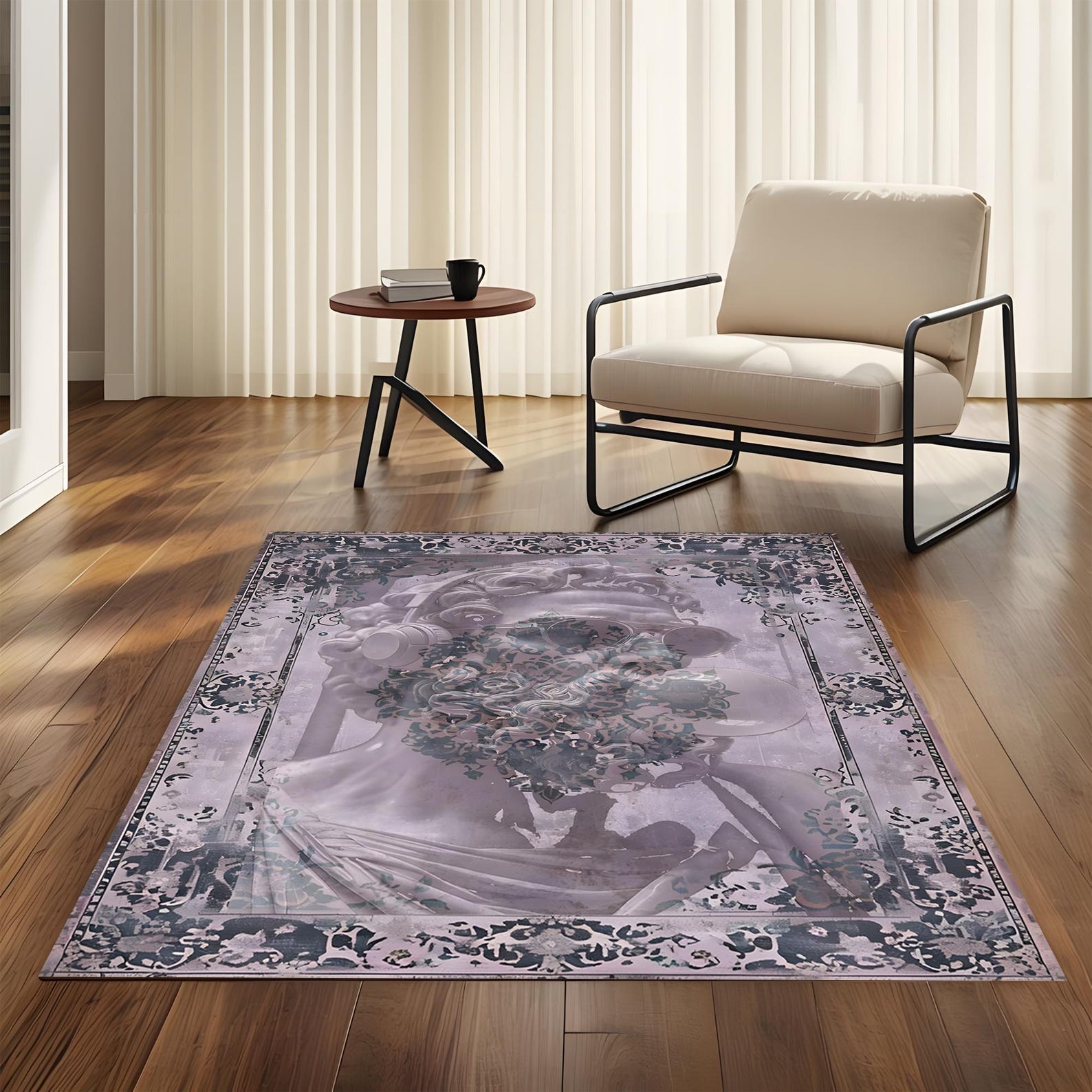 Aethics Rugs Modern Aesthetic Rug, Greek Statue Area Rug, Vintage Art Carpet ...