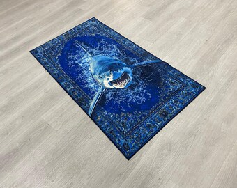 シャークデザイン アートラグ 71/135 シャークデザイン アートラグ 71