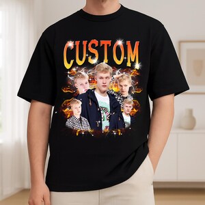 Camiseta gráfica pirata personalizada, estilo retro con aerógrafo, regalo personalizado de los 90 imagen 2