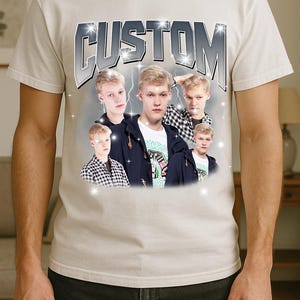 Camiseta gráfica pirata personalizada, estilo retro con aerógrafo, regalo personalizado de los 90 imagen 3