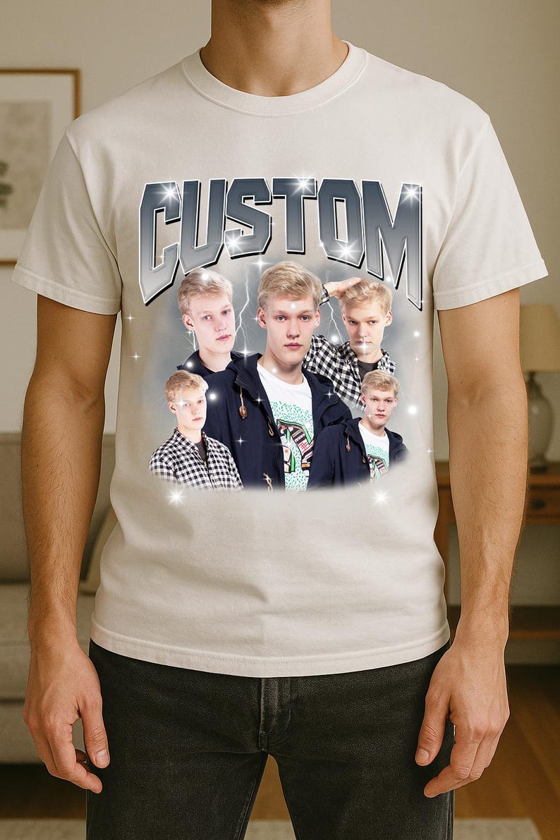Camiseta gráfica pirata personalizada, estilo retro con aerógrafo, regalo personalizado de los 90 imagen 3