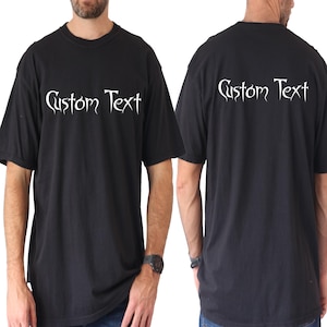 Camiseta vintage de ropa pirata única: cuello redondo personalizable de los años 80 con foto y texto, regalo de cumpleaños perfecto para novio o