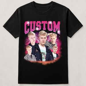 Camiseta gráfica pirata personalizada, estilo retro con aerógrafo, regalo personalizado de los 90 imagen 4